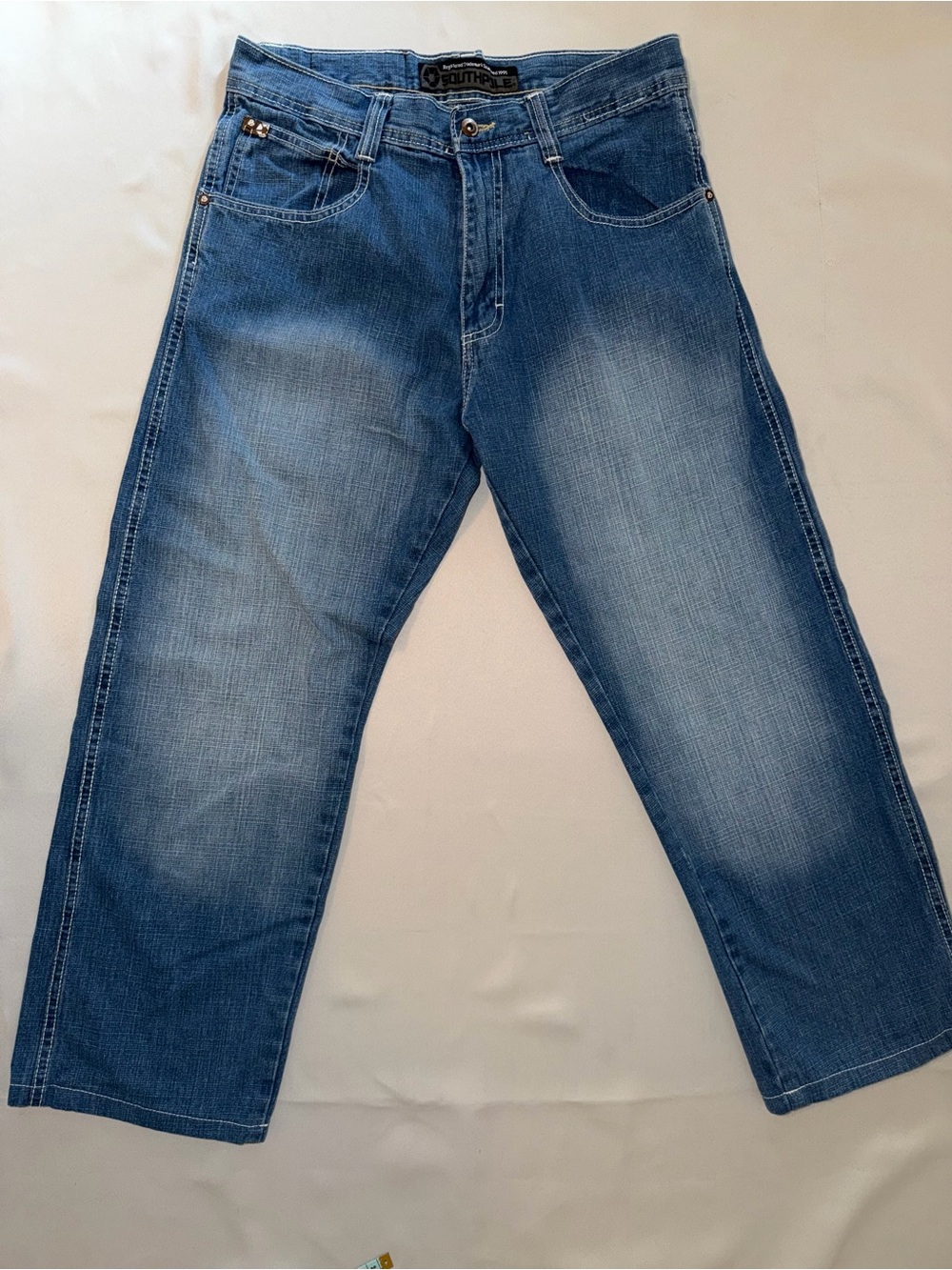 South Pole Men's Medium Blue Relaxed Jeans
